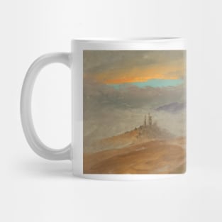 Winter Landscape, View of Zuarry Hill, Twilight by Frederic Edwin Church Mug